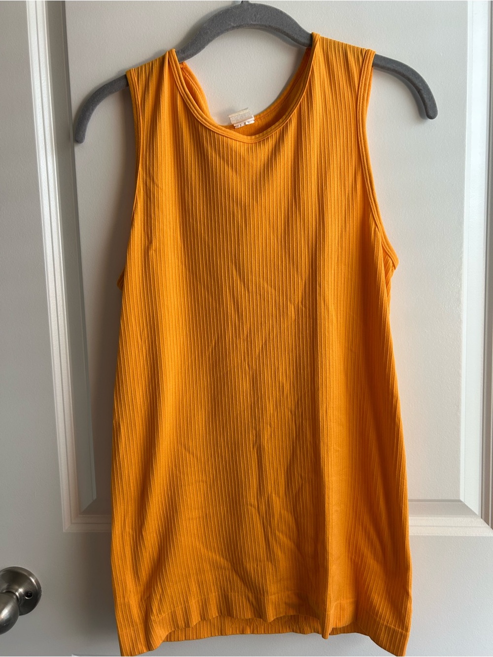 ZYIA Ribbed Tank Top in orange